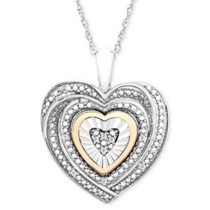 💗💗💗 NEW! Diamond Accent Heart Necklace 💗💗💗